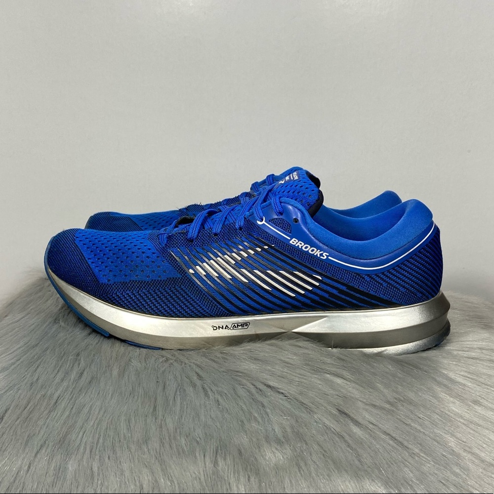 Brooks Levitate Men Black Blue Silver Running Shoes